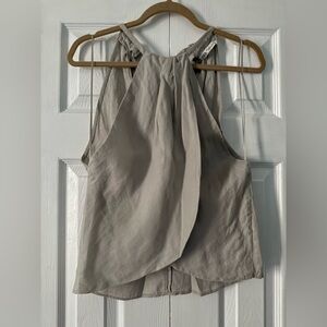 Zara Gray Halter Blouse